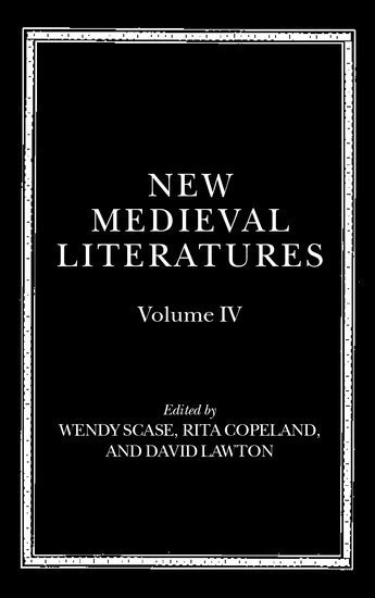 bokomslag New Medieval Literatures