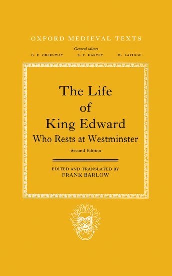 Frank Barlow, Frank Barlow - The Life of King Edward who rests at Westminster, Inbunden