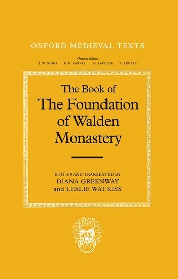 bokomslag The Book of the Foundation of Walden Monastery