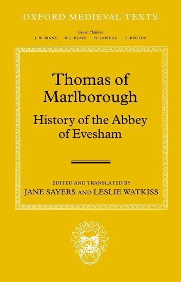 bokomslag Thomas of Marlborough: History of the Abbey of Evesham