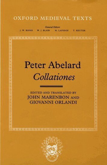 Peter Abelard, John Marenbon - Peter Abelard: Collationes, Inbunden