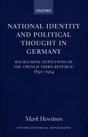 bokomslag National Identity and Political Thought in Germany