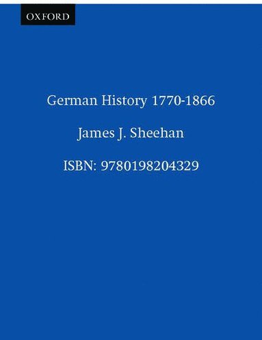 bokomslag German History 1770-1866