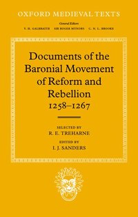 bokomslag Documents of the Baronial Movement of Reform and Rebellion, 1258-1267