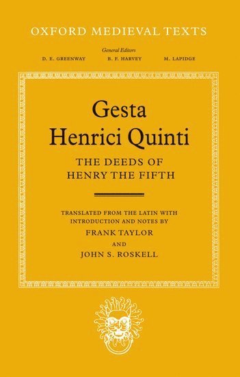 bokomslag Gesta Henrici Quinti