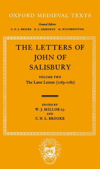 bokomslag The Letters: Volume II: The Later Letters (1163-1180)