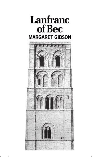 Margaret Gibson - Lanfranc of Bec, Inbunden
