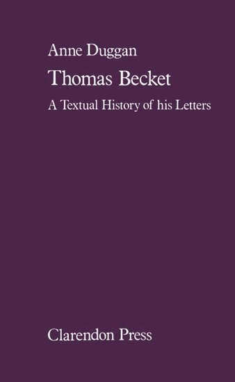 Anne Duggan - Thomas Becket, Inbunden