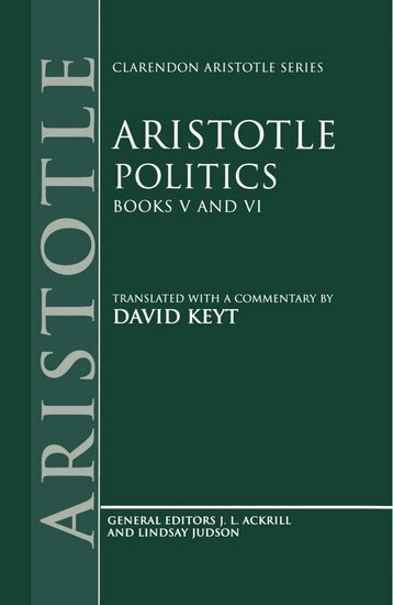 Aristotle, David Keyt, J. L. Ackrill - Aristotle: Politics, Books V and VI, Inbunden