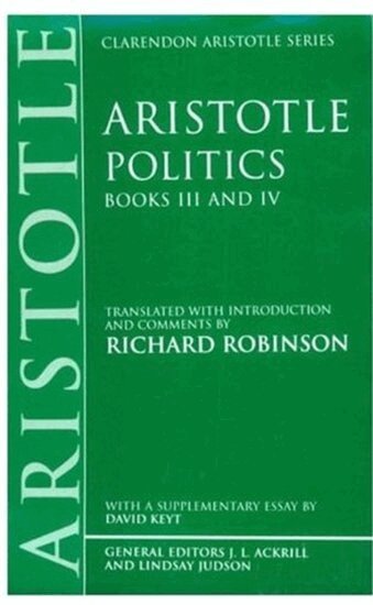 Aristotle - Politics: Books III and IV, Inbunden