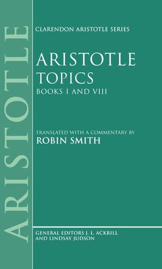 Aristotle - Topics Books I and VIII, Inbunden