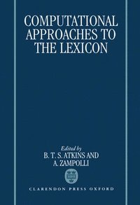 bokomslag Computational Approaches to the Lexicon