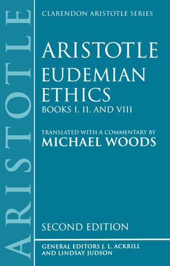 Aristotle, Michael Woods - Eudemian Ethics Books I, II, and VIII, Häftad