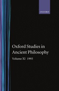bokomslag Oxford Studies in Ancient Philosophy: Volume XI: 1993