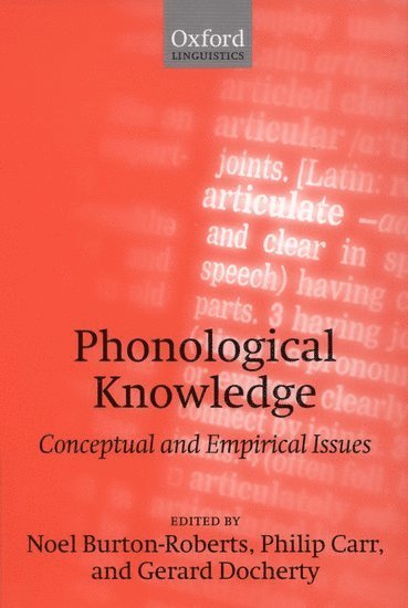 bokomslag Phonological Knowledge