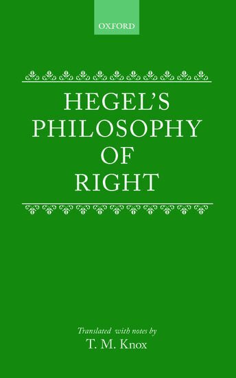 G. W. F. Hegel - Hegel's Philosophy of right, Inbunden