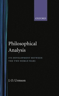 bokomslag Philosophical Analysis