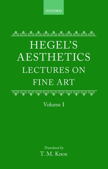 G. W. F. Hegel - Hegel's Aesthetics: Volume 1, Inbunden