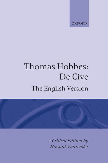 De Cive: The English Version 1