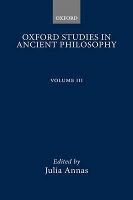 bokomslag Oxford Studies in Ancient Philosophy