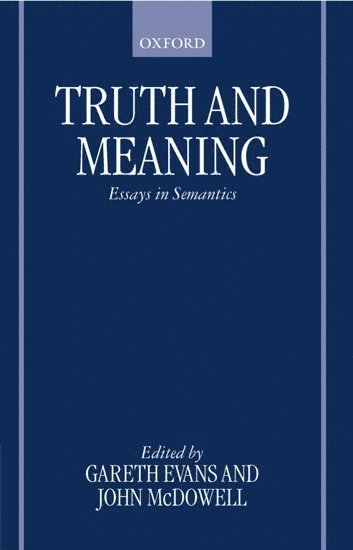 Truth and Meaning 1