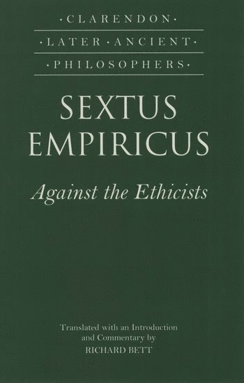 bokomslag Sextus Empiricus: Against the Ethicists