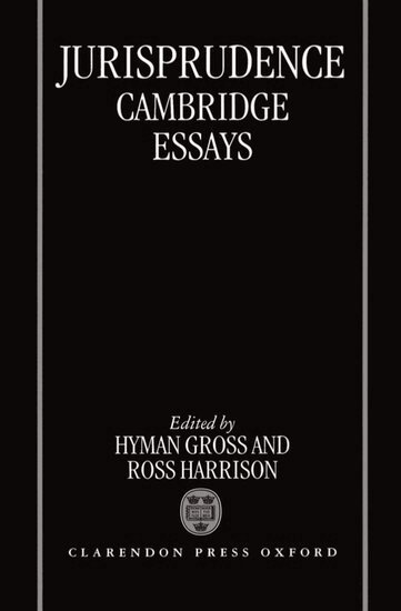 Gross, Hyman Gross, Ross Harrison - Jurisprudence: Cambridge Essays, Inbunden