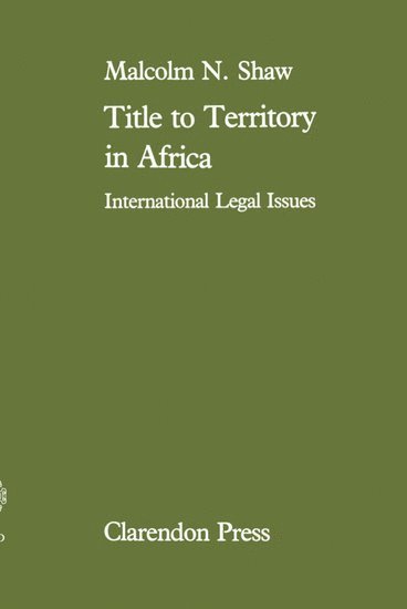 Title to Territory in Africa 1