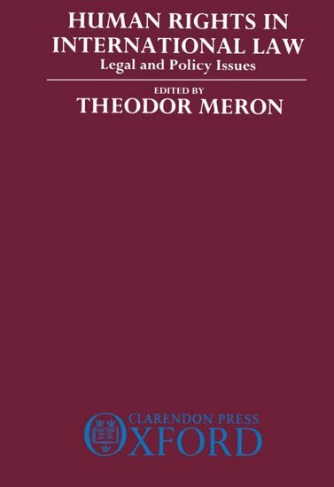Theodor Meron - Human Rights in International Law, Häftad
