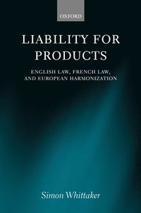 bokomslag Liability for Products