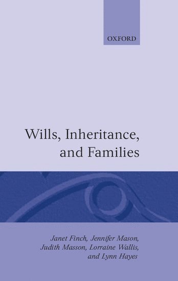 Wills, Inheritance and Families 1