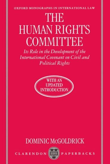 McGoldrick - The Human Rights Committee, Häftad