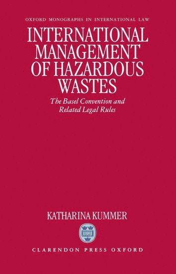 bokomslag International Management of Hazardous Wastes