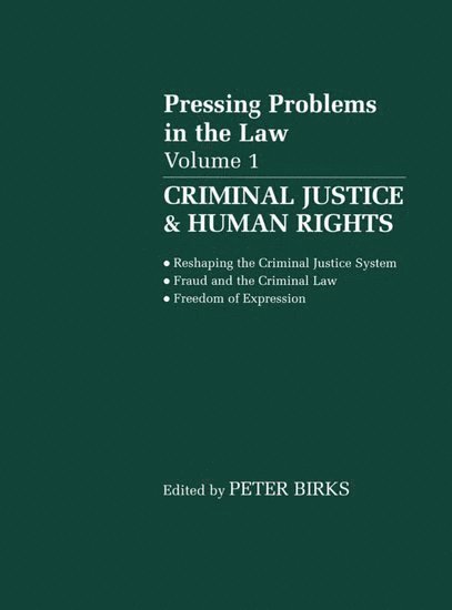 Criminal Justice and Human Rights 1