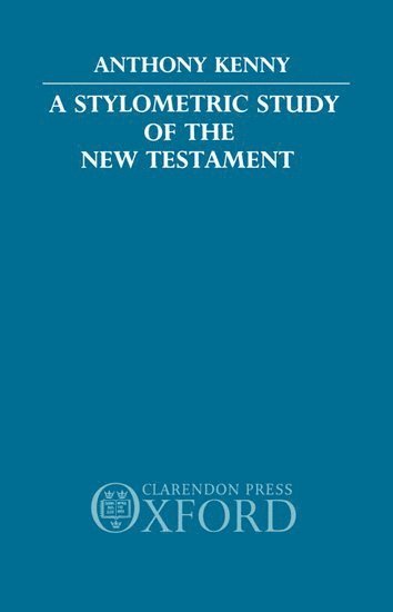 A Stylometric Study of the New Testament 1