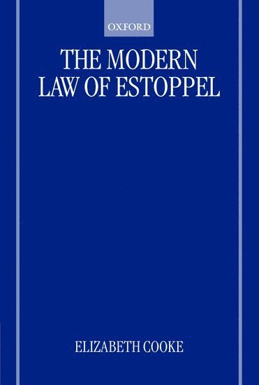 bokomslag The Modern Law of Estoppel