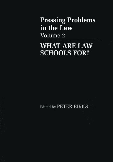 What are Law Schools For? 1