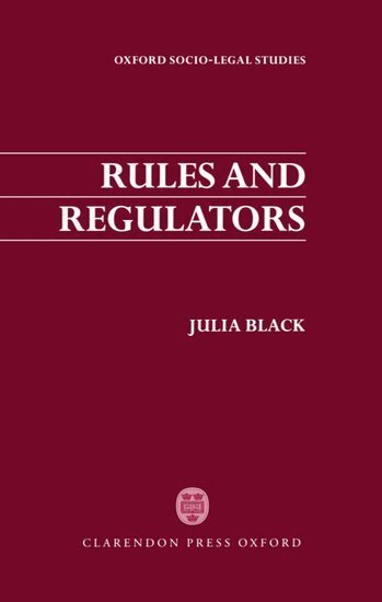 Julia Black - Rules and Regulators, Inbunden