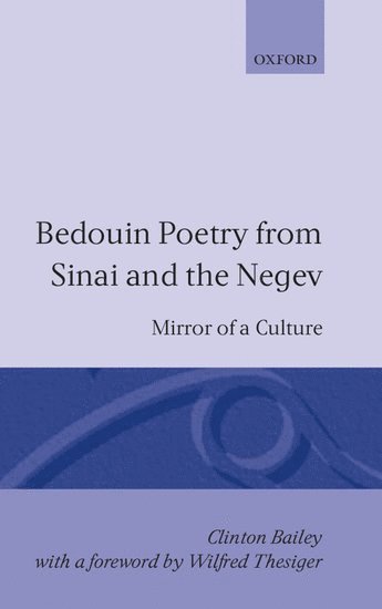 bokomslag Bedouin Poetry from Sinai and the Negev
