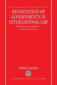 bokomslag Recognition of Governments in International Law