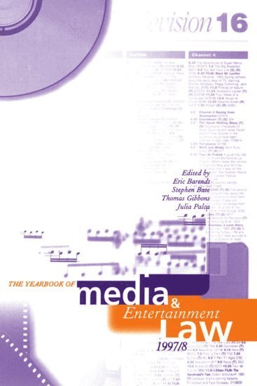 bokomslag The Yearbook of Media and Entertainment Law: Volume 3, 1997/98