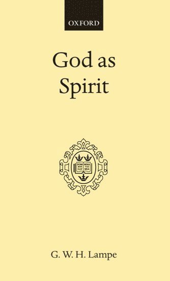 God as Spirit 1