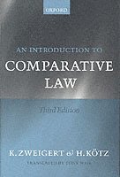 bokomslag An Introduction to Comparative Law