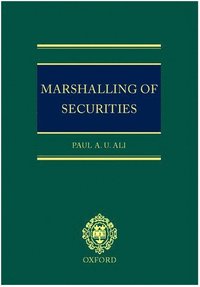 bokomslag Marshalling of Securities