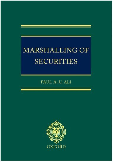 Paul Ali - Marshalling of Securities, Inbunden