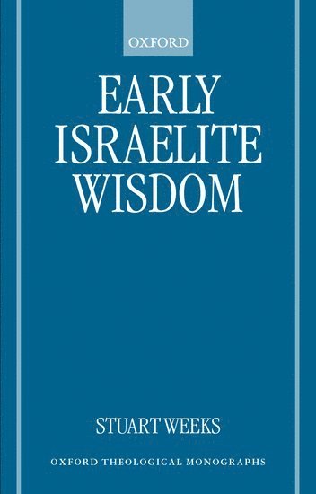 bokomslag Early Israelite Wisdom