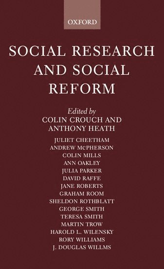 bokomslag Social Research and Social Reform