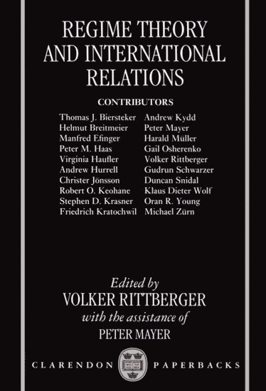 bokomslag Regime Theory and International Relations