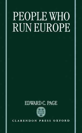 bokomslag People Who Run Europe