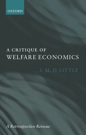 Critique of Welfare Economics 1
